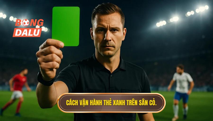 3. Cách vận hành thẻ xanh trên sân cỏ.