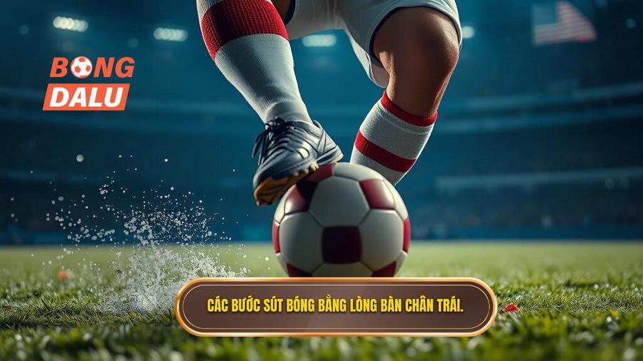 Phân tích chi tiết các bước thực hiện kỹ thuật sút bóng bằng lòng bàn chân trái