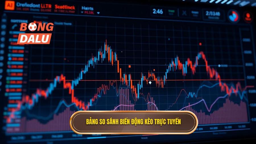 Bảng so sánh biến động kèo thời gian thực